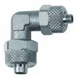 Cupla L push-on - reductie 8/6 mm - 6/4 mm, alama nichelata