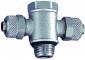 Cupla T banjo push-on 12/10 mm cu filet cilindric exterior G 1/2&QUOT;, alama nichelata