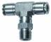 Cupla T push-in, rotativa, cu filet conic exterior, seria Inox, R 1/2&QUOT; - 12 mm