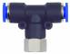 Cupla T push-in cu filet cilindric interior, seria standard, G 1/4&QUOT; - 6 mm