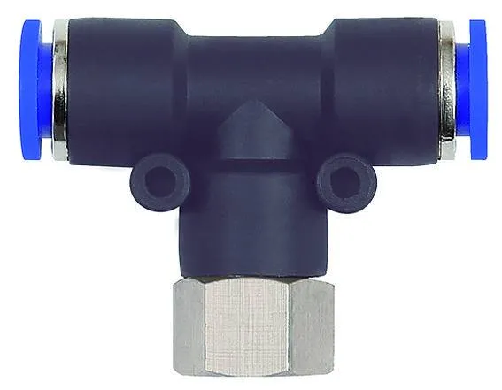 Cupla T push-in cu filet cilindric interior, seria standard