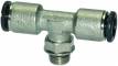 Cupla T push-in cu filet cilindric exterior si O-Ring, seria click-clock, G 1/4&QUOT; - 4 mm