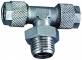 Cupla T push-on 10/8 mm cu filet cilindric exterior G 1/4&QUOT;, alama nichelata