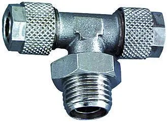Cupla T push-on cu filet cilindric exterior, alama nichelata