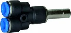 Cupla Y push-in cu adaptor, egala sau redusa, seria Mini