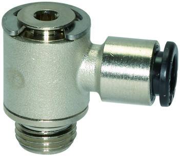 Cupla L banjo push-in, filet cilindric exterior cu O-Ring, seria click-clock