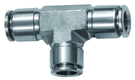 Cupla T push-in, seria Inox