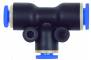 Cupla T push-in - reductie centru si lateral, seria standard, 6 mm - 4 mm