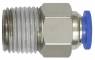Cupla dreapta push-in cu filet exterior, Seria Mini, R 1/8&QUOT; - 6 mm