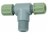Cuple T push-on cu filet cilindric exterior - Poliamida