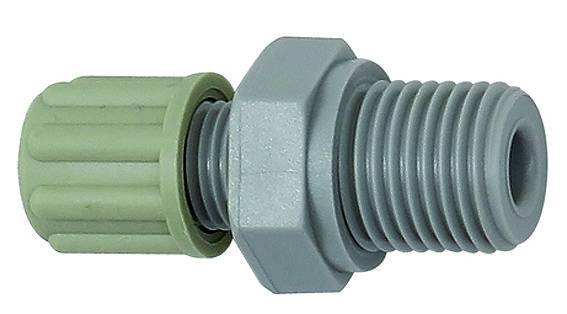 Cupla dreapta push-on 6/4 cu filet cilindric exterior G 1/4&QUOT; - Poliamida