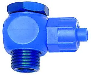Cuple L banjo push-on cu filet cilindric exterior - POM