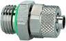 Cupla dreapta push-on 6/4 mm cu filet cilindric exterior G 1/8&QUOT; cu O-ring, alama nichelata