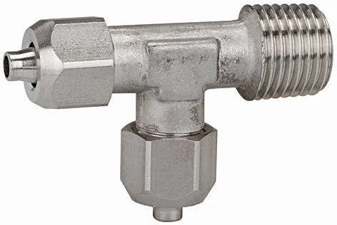 Cuple L-T push-on cu filet conic exterior, Inox 1.4404