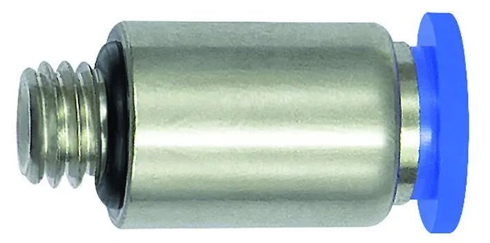 Cupla dreapta rotunda push-in cu filet exterior, Seria Mini