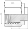 Dop cu filet interior ORFS 1&QUOT;-14h, otel carbon