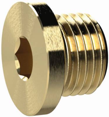 Dop cu hexagon intern, filet G 1&QUOT; fara O-ring, alama
