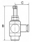 Drosel cu filet exterior M5 si conector push-in 4 mm, droselizare furtun - filet
