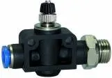 Drosel traseu - cupla push-in si filet cilindric exterior si O-ring - droselizare furtun - filet