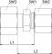 Fiting drept de legatura, tub Ø10mm-6mm, 630bar, otel galvanizat