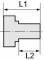 Reductie cu filet exterior G 1/4&QUOT; - interior G 1/8&QUOT;, lunga, inox 1.4571