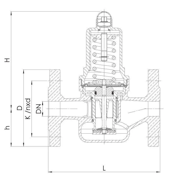 Regulator presiune lichide si gaze neutre sau non neutre, Pmax-25 bar