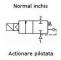Electroventil 2/2, normal inchis, actionare pilotata, 220V AC