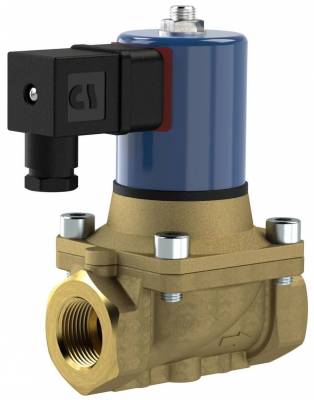 Electroventil 2/2, NC, actionare combinata, 12 V DC, NBR, G 1 1/4&QUOT;, PN 12
