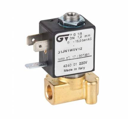 Electroventil 3/2, actionare directa, normal inchis, filet G 1/8&QUOT;, bobina 5W, 110V