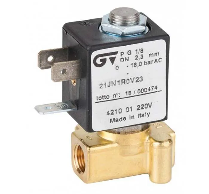 Electroventil 2/2 cu bobina 5W si actionare directa, normal inchis