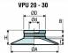 Ventuza rotunda plata 1 burduf SI seria VPU