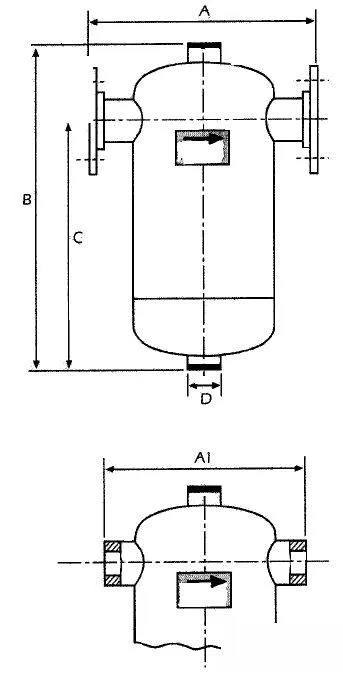 Separator apa, ulei si praf PN40