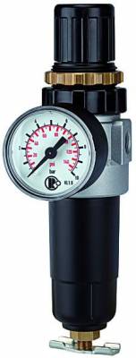 Filtru regulator cu pahar metalic, manometru si piulita panou, seria Heavy Duty Mini