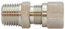 Fiting drept cu filet exterior R 3/8&QUOT;, tub Ø10mm, 60bar, alama nichelata