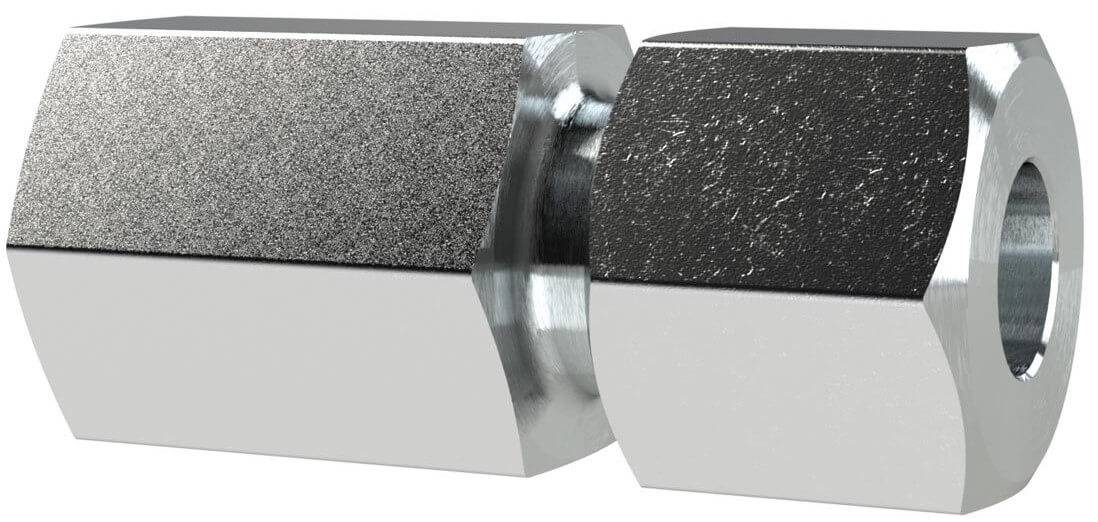 Fiting drept cu filet interior, din otel galvanizat