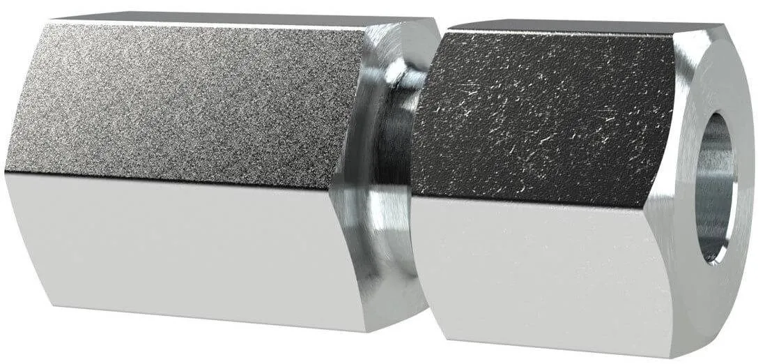 Fiting drept cu filet interior, din otel galvanizat