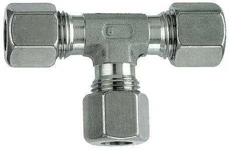 Fiting T de legatura, din diferite tipuri de inox