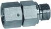 Fiting drept cu strangere reglabila si filet exterior etansat cu O-ring, etansare conica, din inox 1.4571