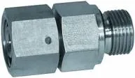 Fiting drept cu strangere reglabila si filet exterior etansat cu O-ring, etansare conica, din inox 1.4571
