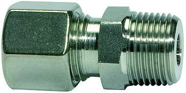 Fiting drept cu filet exterior R 1/8&QUOT;, tub Ø4mm, 100bar, inox 1.4571
