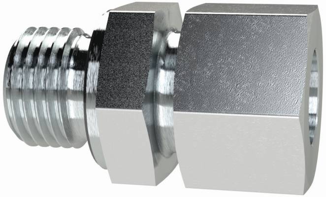 Fiting drept cu filet exterior G 1/2&QUOT;, tub Ø10mm, 315bar, otel galvanizat