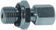 Fiting drept cu filet exterior si etansare G 1/8&QUOT;, tub Ø8mm, 315bar, otel galvanizat