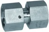 Fiting drept de legatura cu strangere reglabila, etansare conica, din inox 1.4571