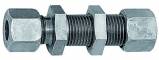 Fiting drept pentru panou, tub Ø15mm, 315bar, otel galvanizat