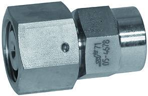 Fiting manometru cu strangere reglabila si filet interior, etansare conica, din inox 1.4571