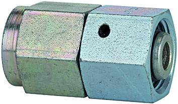 Fiting manometru, piulita M 12x1,5, filet int. G 1/4&QUOT;, tub Ø6mm, 315bar, otel galvanizat