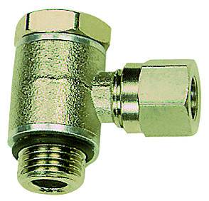 Fiting L banjo cu filet ext. si O-ring, G 1/4&QUOT;, tub Ø6mm, 60bar, alama nichelata