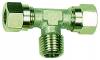 Fiting T cu filet exterior R 3/8&QUOT;, tub Ø8mm, 60bar, alama nichelata