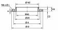 Flansa filetata tip 13/B1, flanse PN10/16, DN80, otel carbon