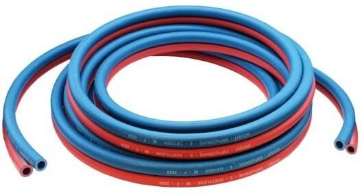 Furtun dublu pentru sudura autogena, Ø 6,3 x 13,3 mm, 100 m